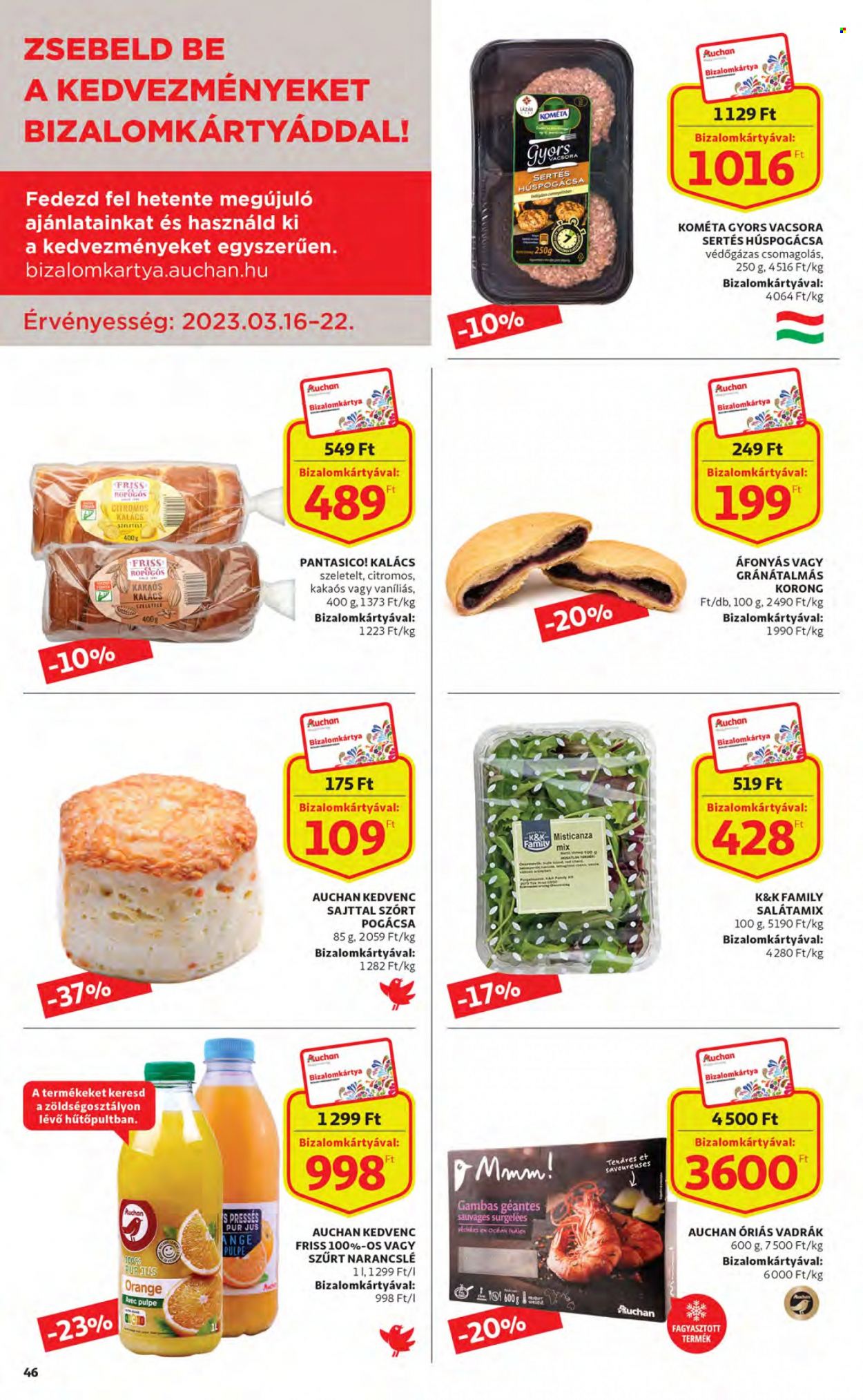 Auchan akciós újság érvényes:  - 2023.03.16 - 2023.03.22. 46. oldal