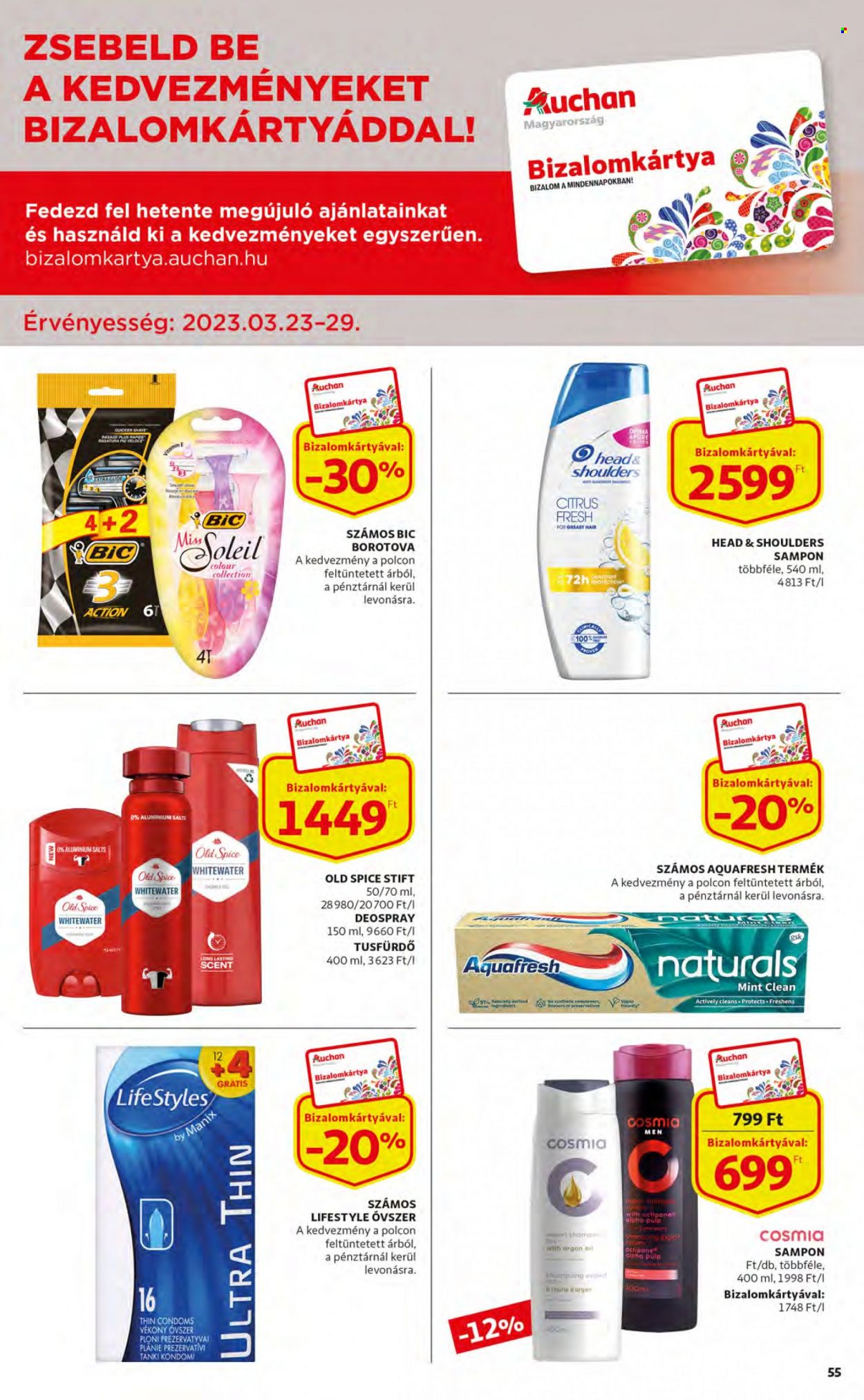 Auchan akciós újság érvényes:  - 2023.03.23 - 2023.03.29. 55. oldal