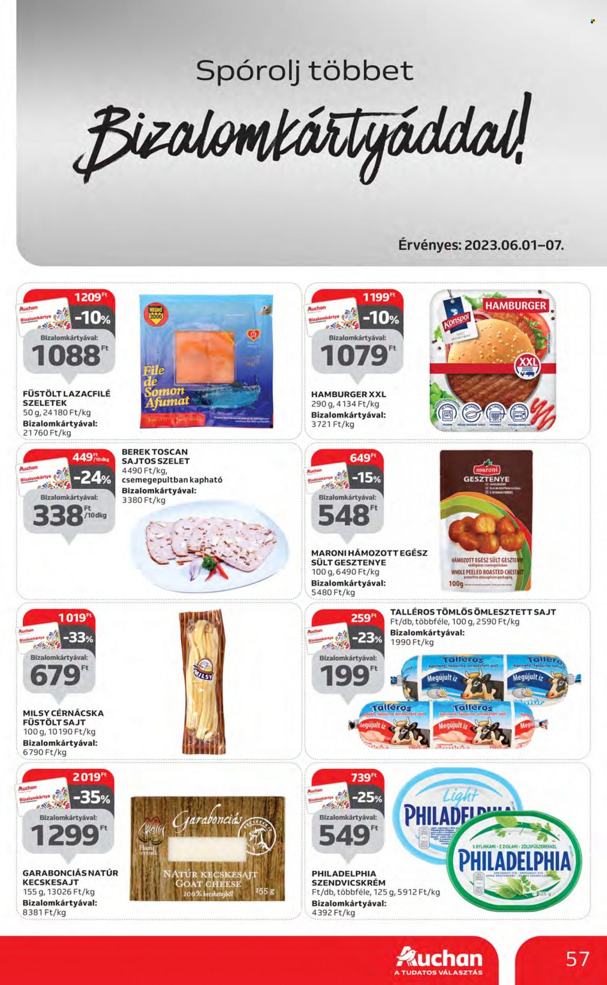 Auchan akciós újság érvényes:  - 2023.06.01 - 2023.06.07. 57. oldal