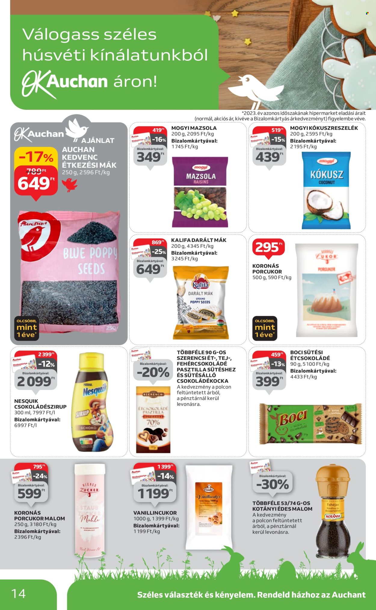Auchan akciós újság érvényes:  - 2024.03.07 - 2024.03.30. 14. oldal