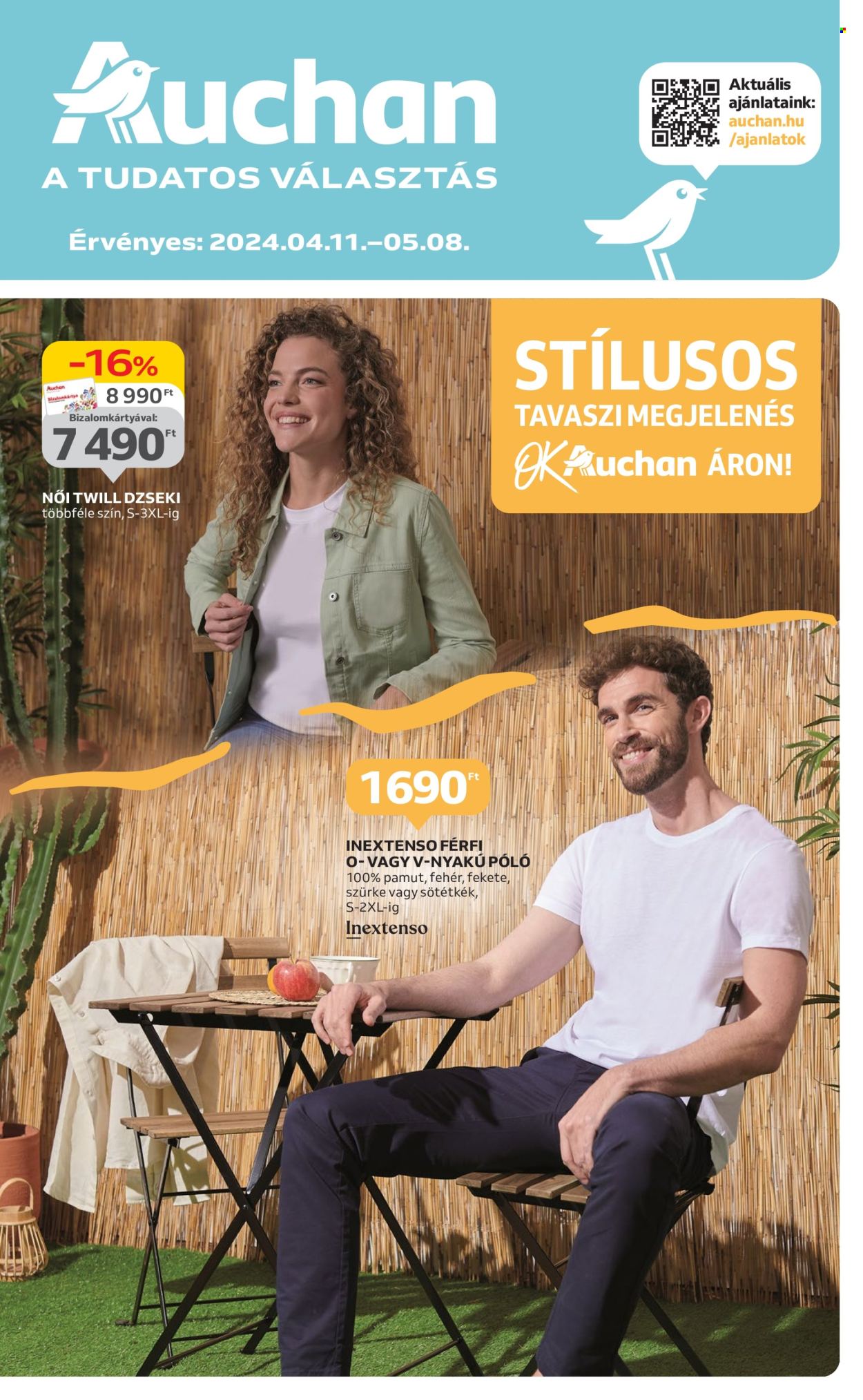 Auchan akciós újság érvényes:  - 2024.04.11 - 2024.05.08. 1. oldal
