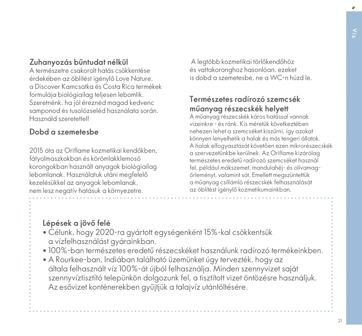 Oriflame akciós újság érvényes: . 21. oldal Oldal 21