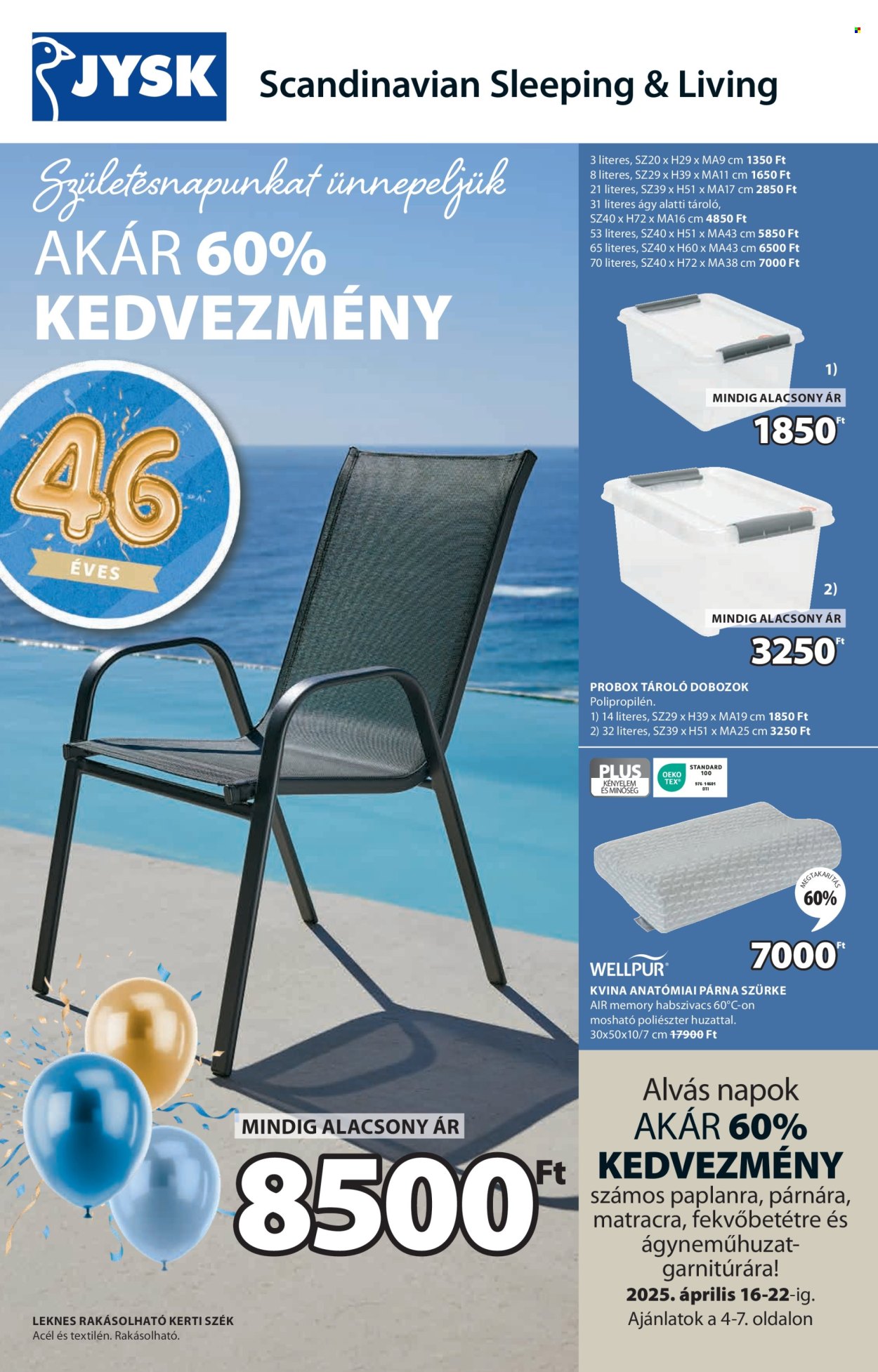 JYSK akciós újság érvényes:  - 2025.04.16 - 2025.05.18. 2. oldal