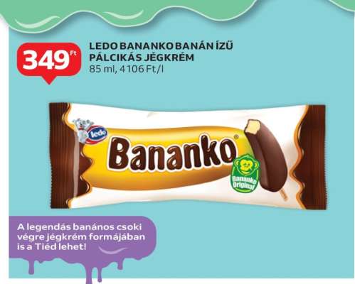 Ledo Bananko Banán Ízű Pálcikás Jégkrém
