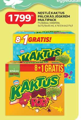 NESTLÉ KAKTUS PÁLCIKÁS JÉGKRÉM MULTIPÁCK