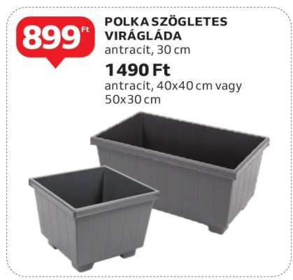 POLKA SZÖGLETES VIRÁGLÁDA