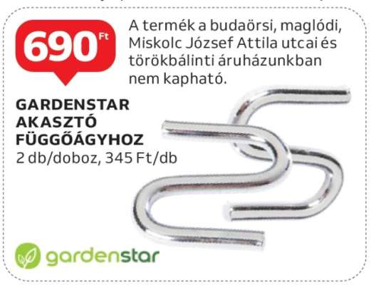 GARDENSTAR AKASZTÓ FÜGGŐÁGYHOZ