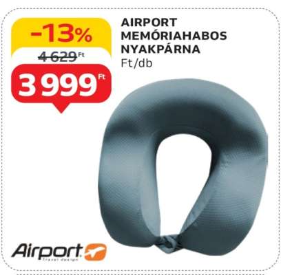 AIRPORT MEMÓRIAHABOS NYAKPÁRNA