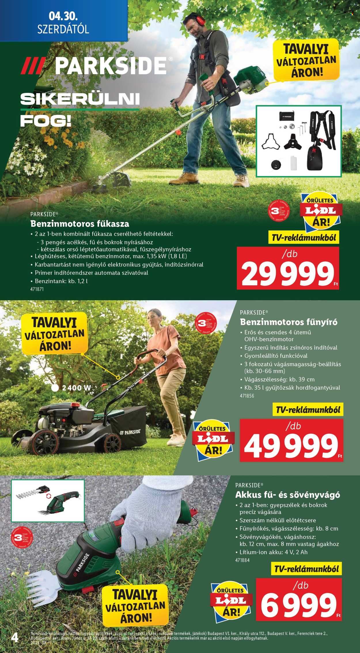 Lidl akciós újság érvényes:  - 2025.04.30 - 2025.05.07. 4. oldal
