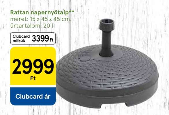Rattan napernyőtalp