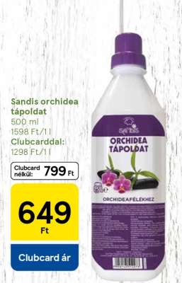 Sandis orchidea tápoldat