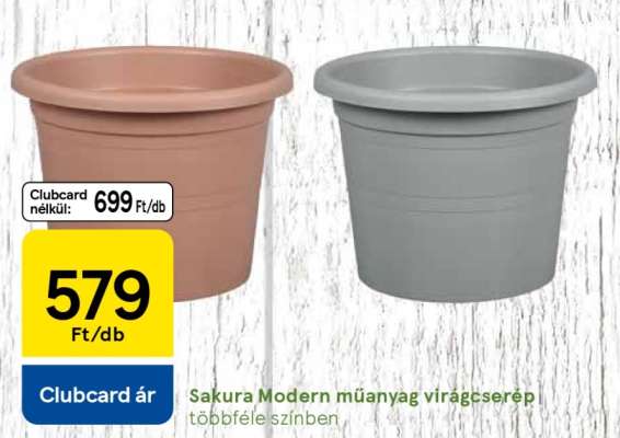 Sakura Modern műanyag virágcserép