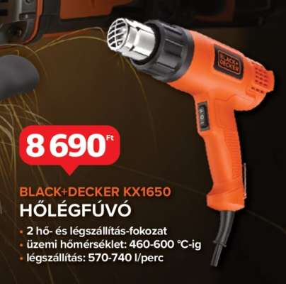 BLACK+DECKER KX1650 Hőlégfúvó