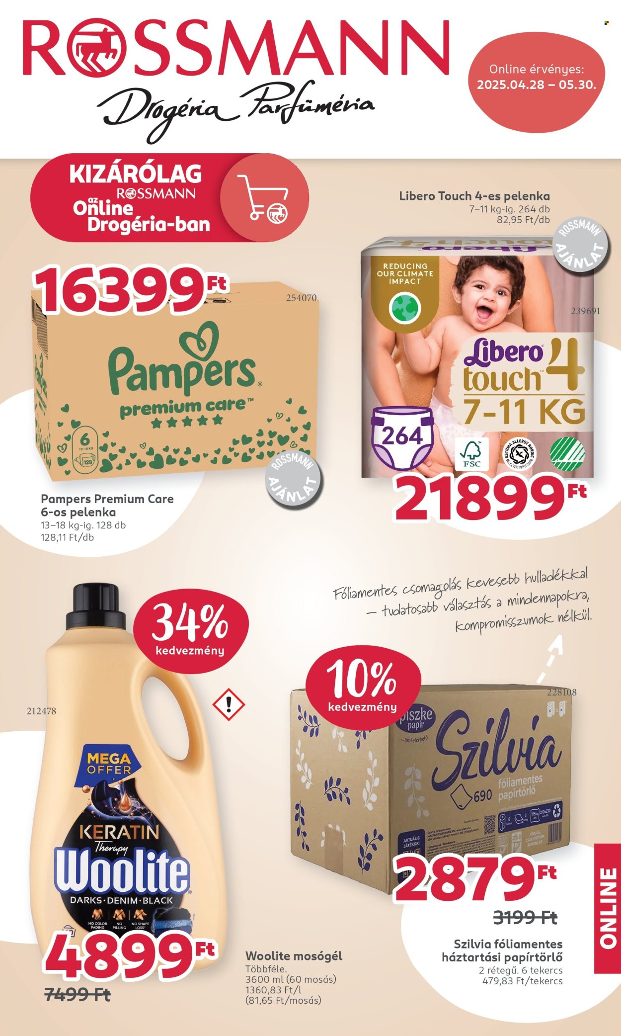 Rossmann akciós újság érvényes:  - 2025.04.28 - 2025.05.30. 1. oldal