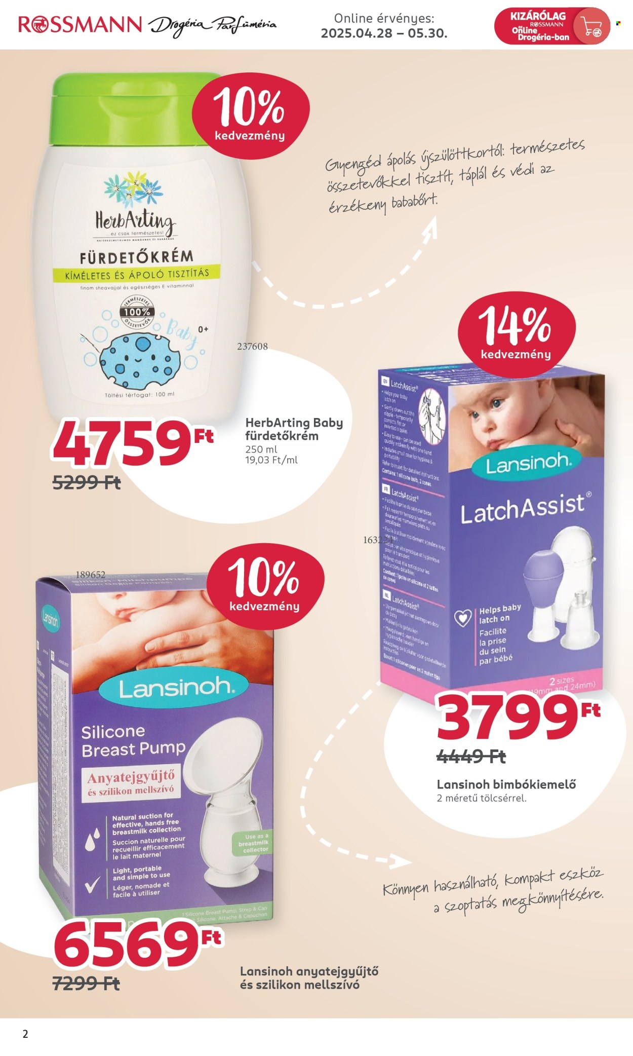Rossmann akciós újság érvényes:  - 2025.04.28 - 2025.05.30. 2. oldal