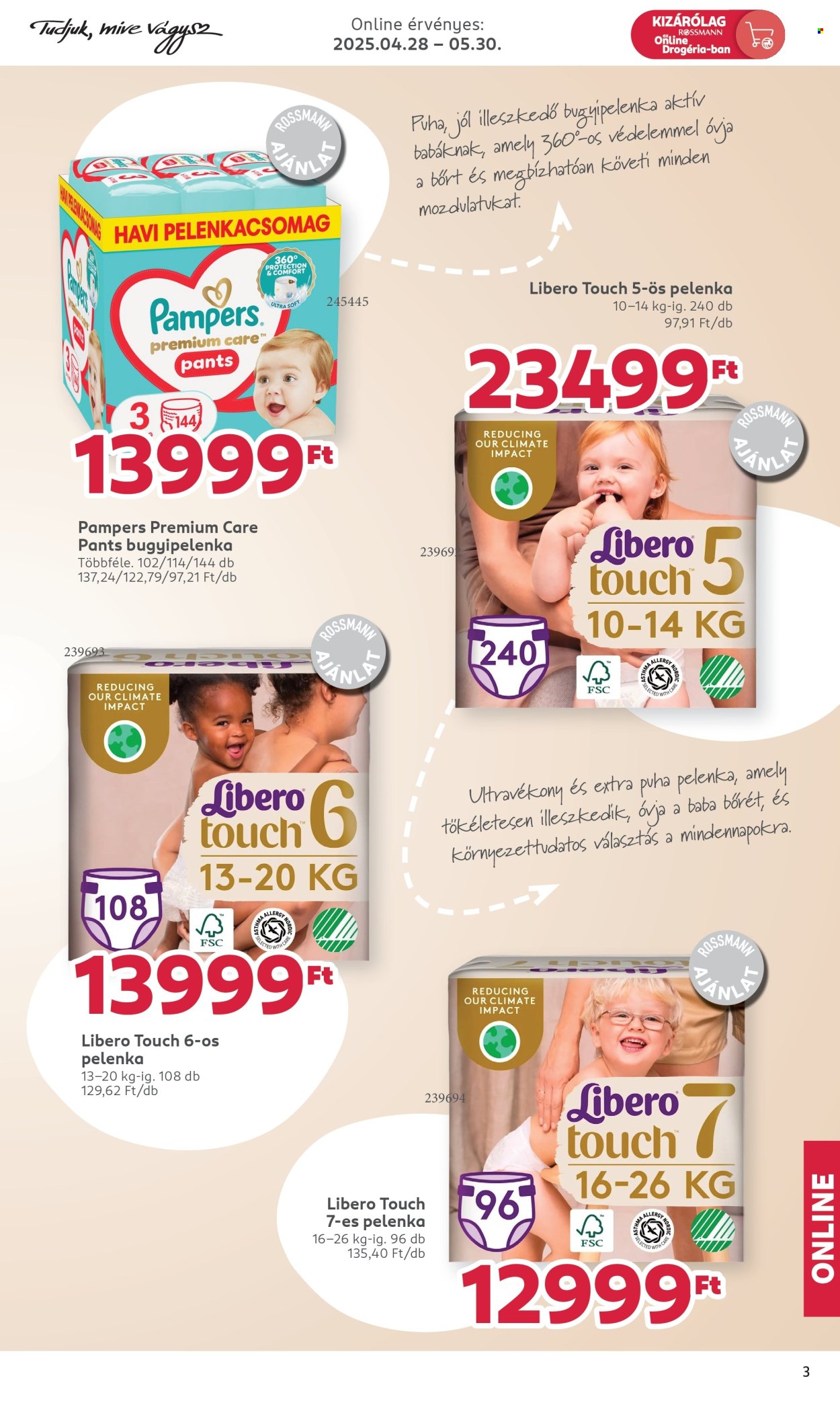 Rossmann akciós újság érvényes:  - 2025.04.28 - 2025.05.30. 3. oldal