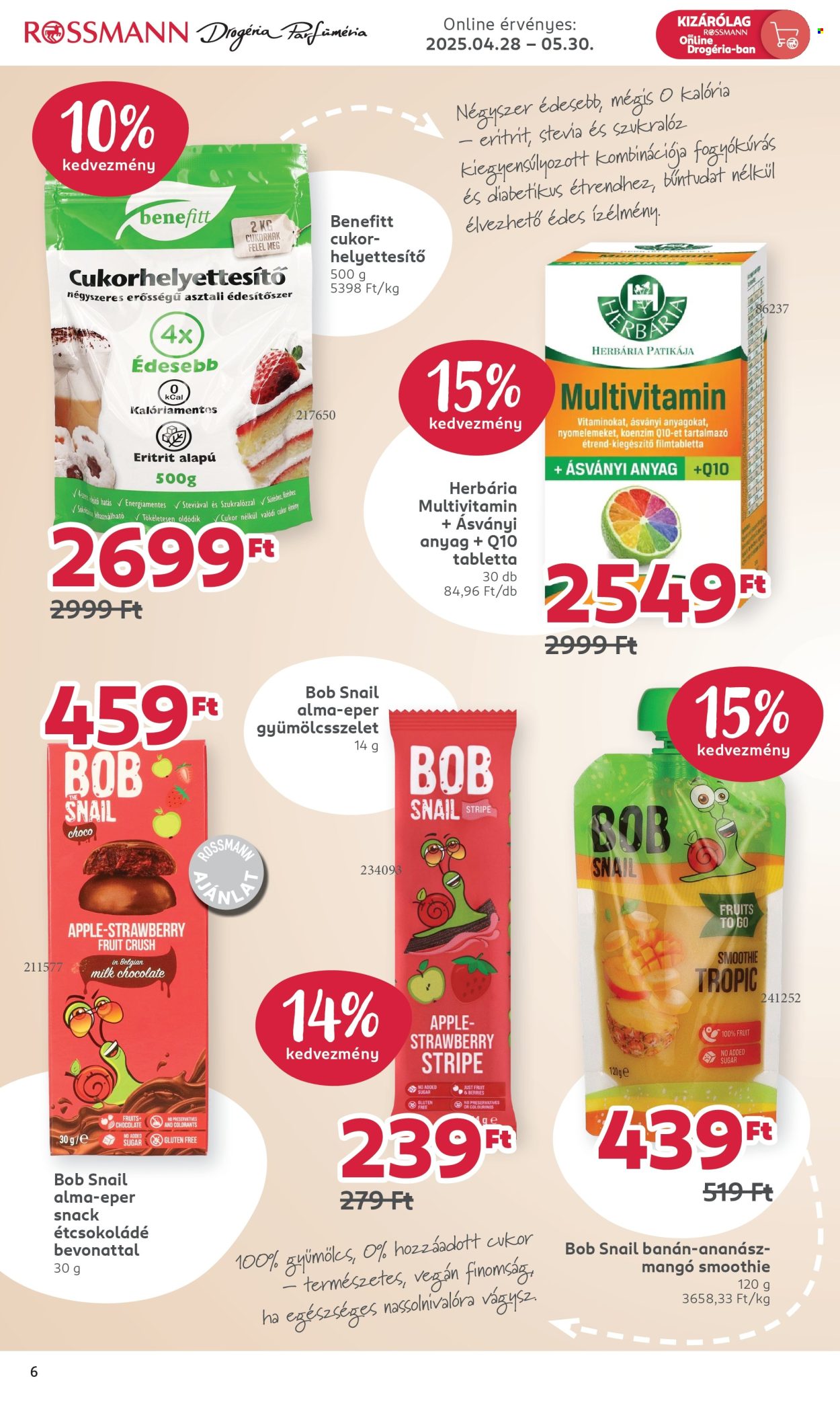 Rossmann akciós újság érvényes:  - 2025.04.28 - 2025.05.30. 6. oldal