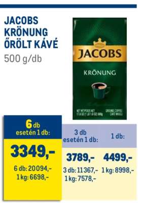 JACOBS KRÖNUNG ŐRÖLT KÁVÉ
