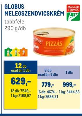 Globus Melegszendvicskrém