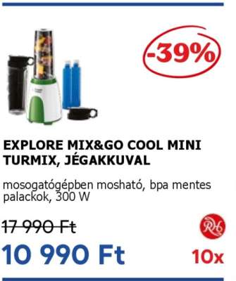 EXPLORE MIX&GO COOL MINI TURMIX, JÉGAKKUVAL