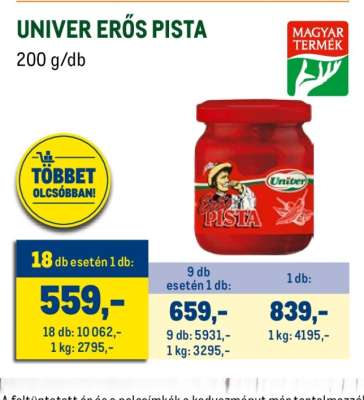 UNIVER ERŐS PISTA