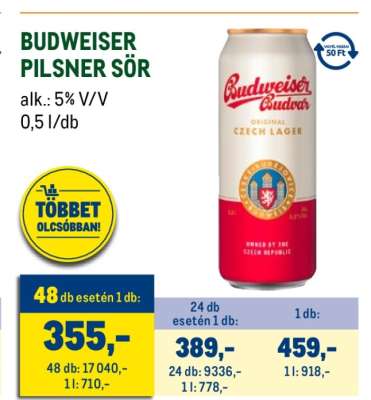Budweiser Pilsner Sör
