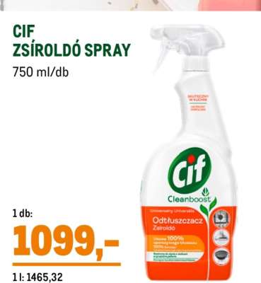 CIF Zsíroldó Spray
