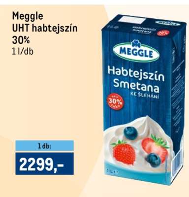 Meggle UHT habtejszín 30%