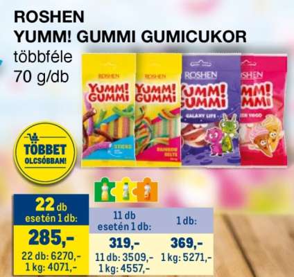 ROSHEN YUMM! GUMMI GUMICUKOR