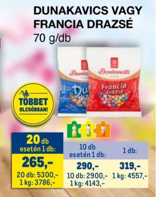 Dunakavics vagy Francia Drazsé