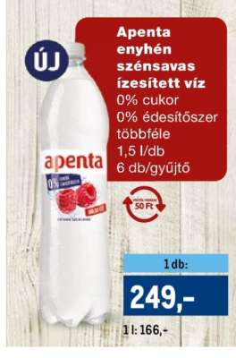 Apenta enyhén szénsavas ízesített víz