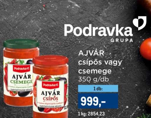 Podravka Ajvár csípős vagy csemege