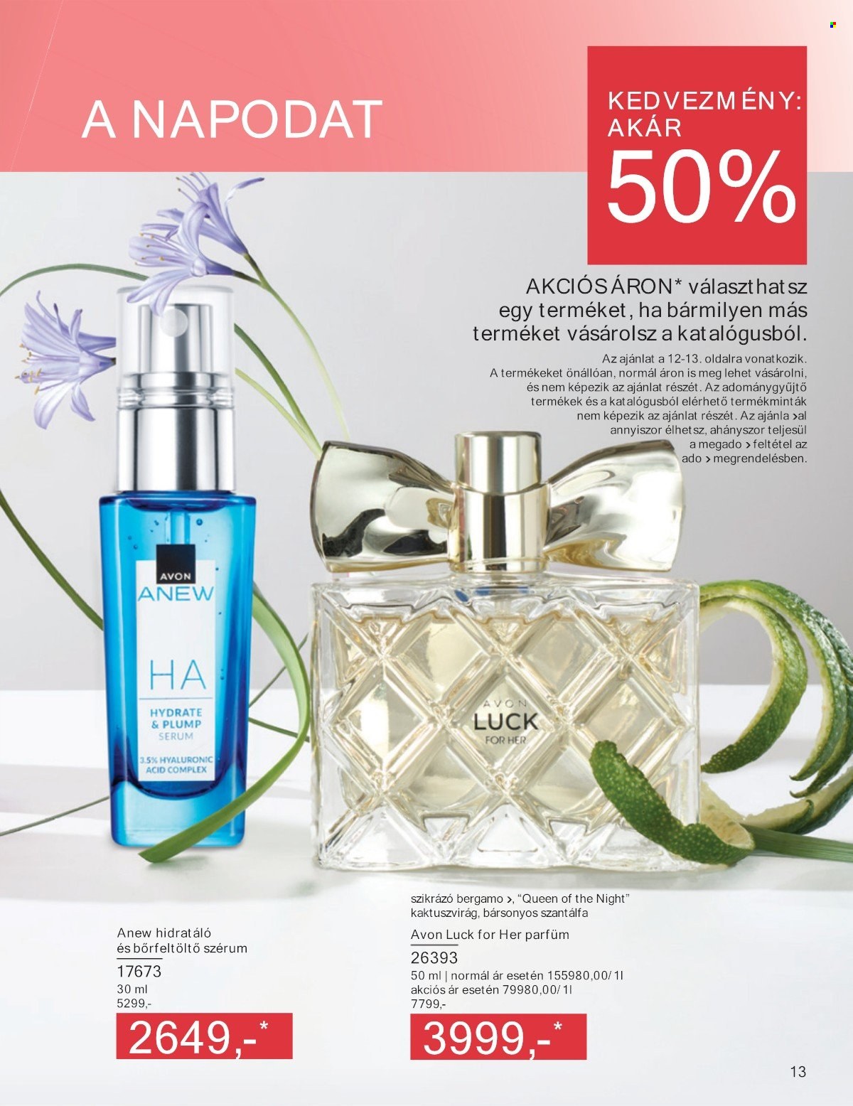 Avon akciós újság érvényes:  - 2025.05.01 - 2025.05.31. 13. oldal