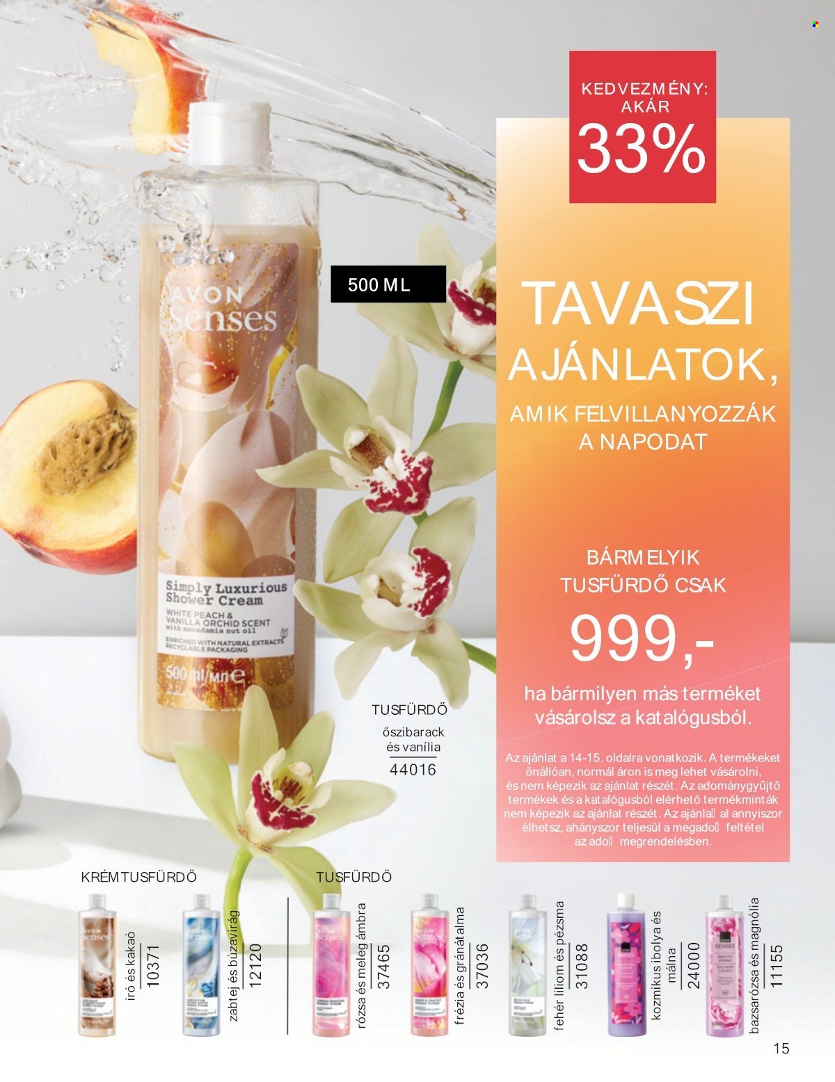 Avon akciós újság érvényes:  - 2025.05.01 - 2025.05.31. 15. oldal
