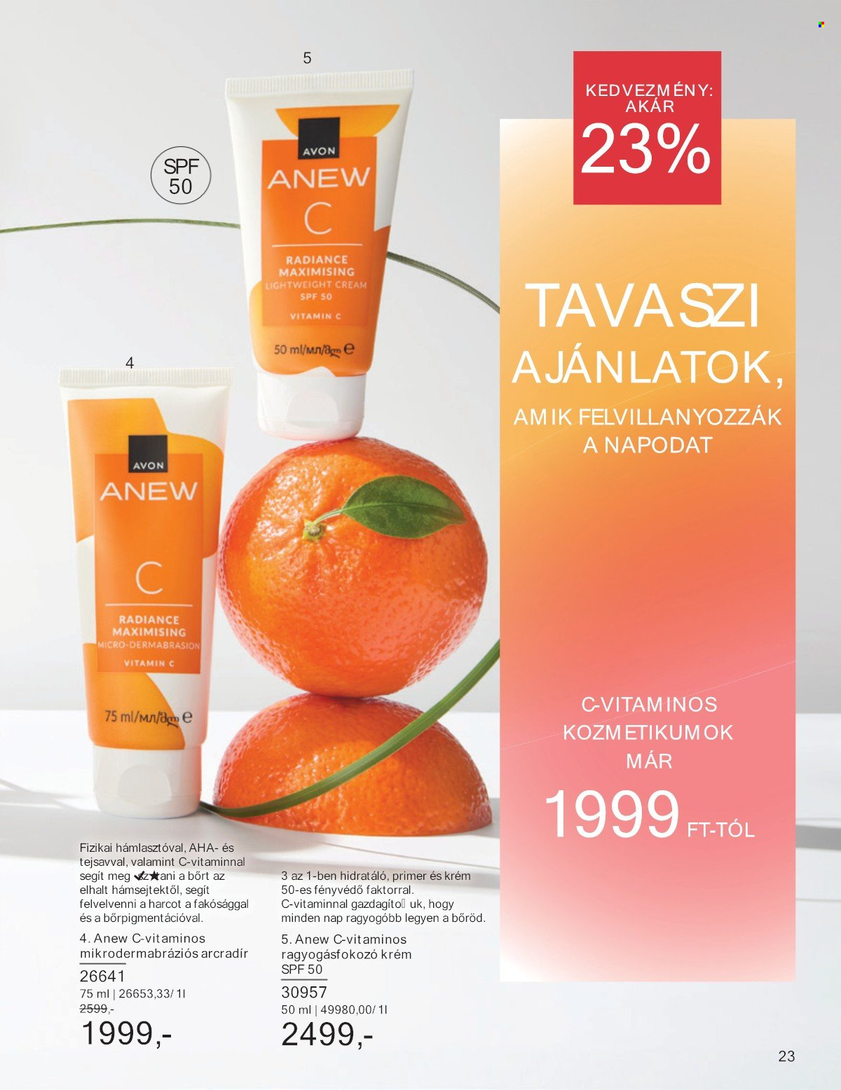 Avon akciós újság érvényes:  - 2025.05.01 - 2025.05.31. 23. oldal
