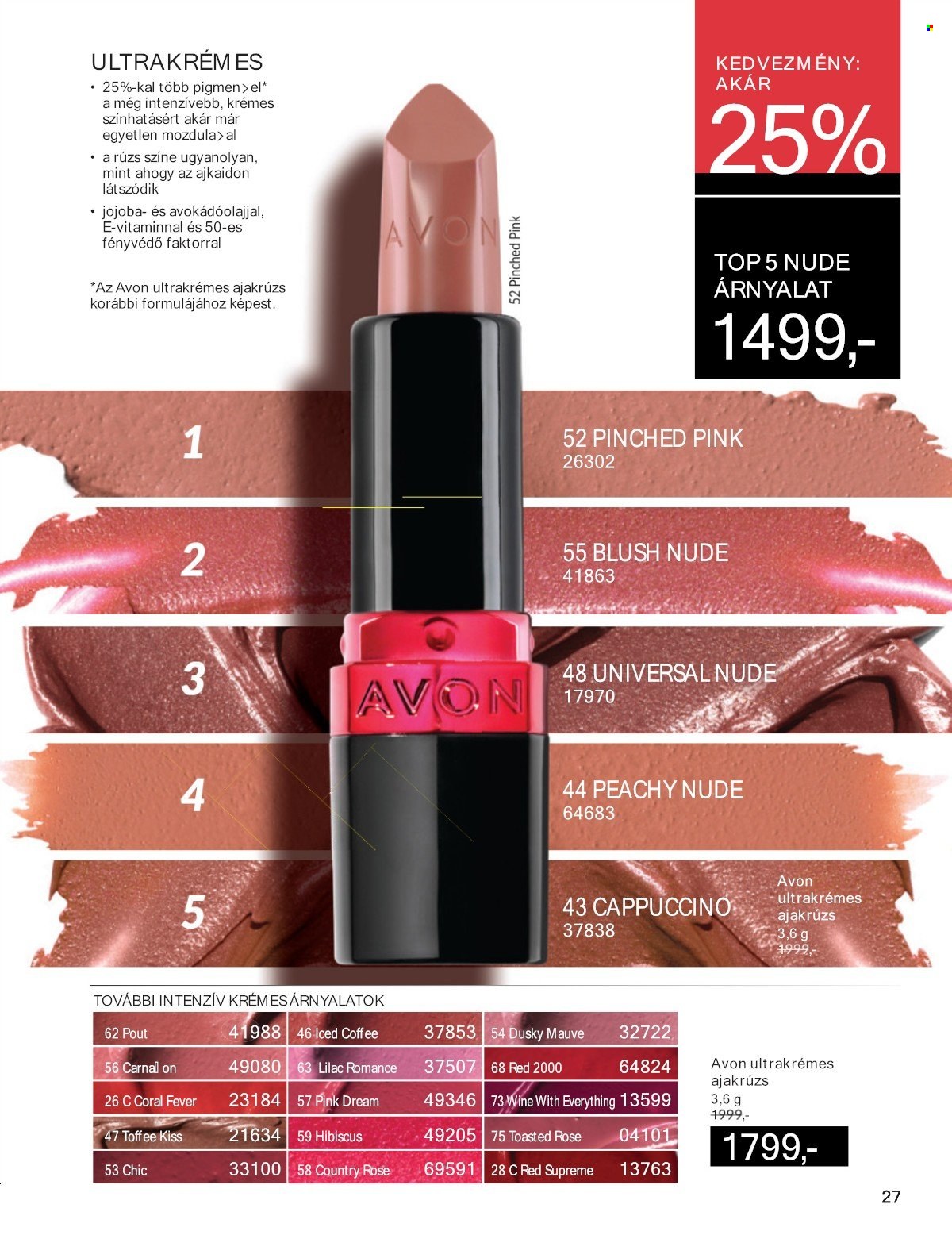 Avon akciós újság érvényes:  - 2025.05.01 - 2025.05.31. 27. oldal