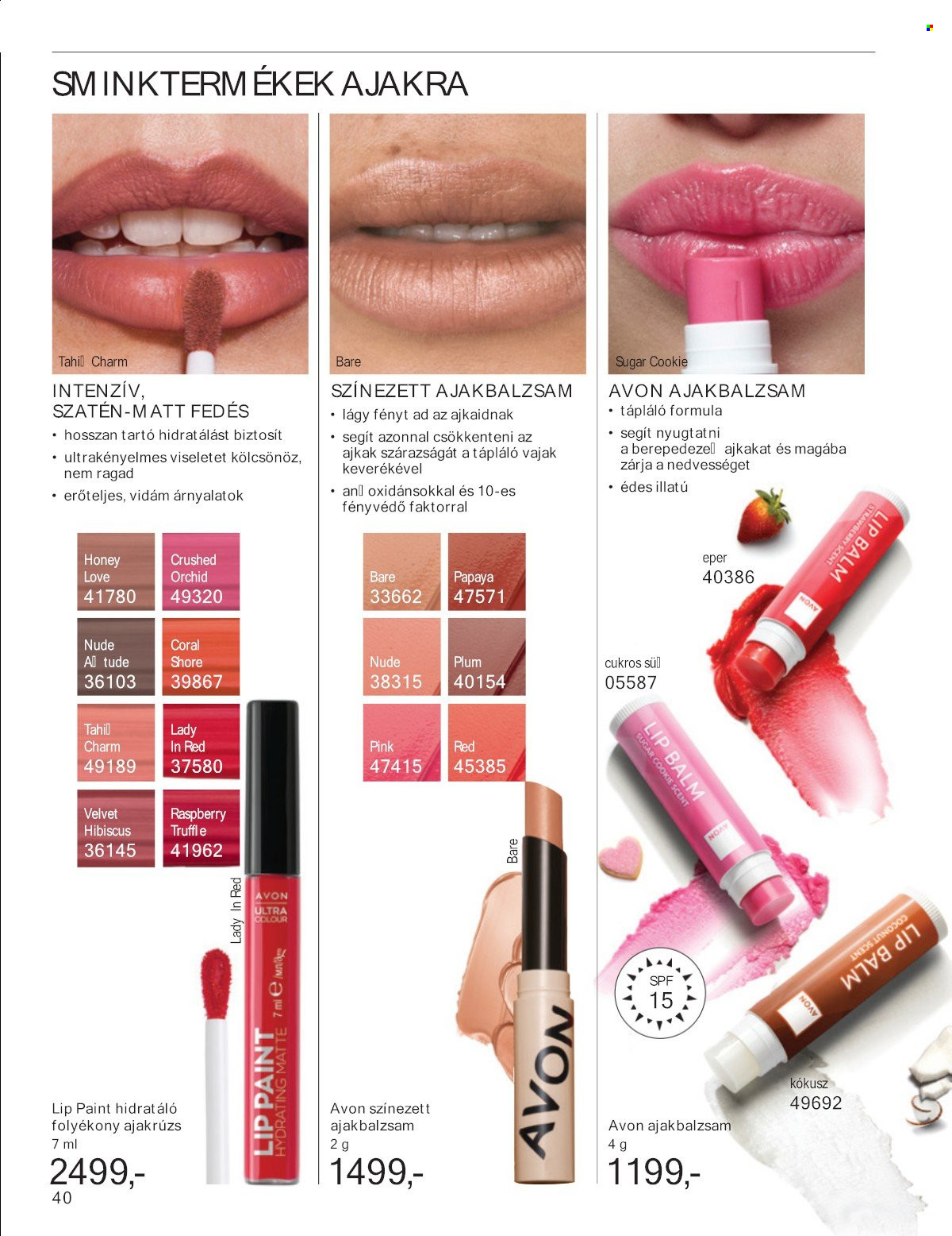 Avon akciós újság érvényes:  - 2025.05.01 - 2025.05.31. 40. oldal