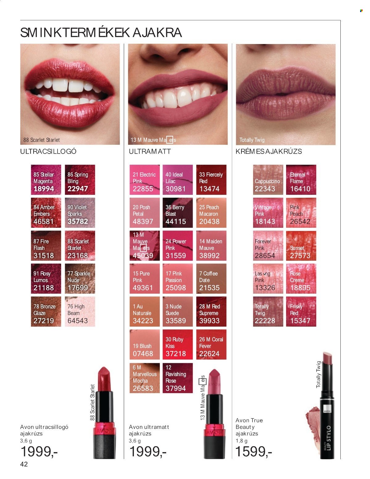 Avon akciós újság érvényes:  - 2025.05.01 - 2025.05.31. 42. oldal