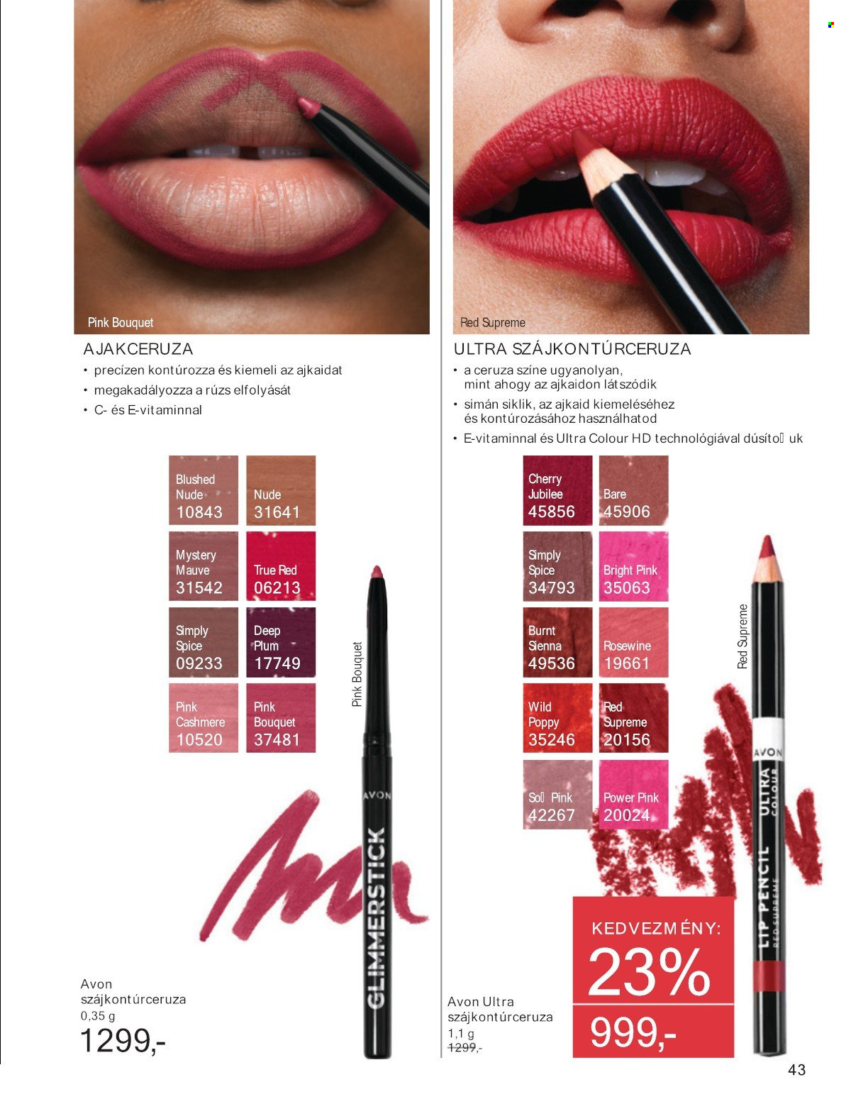Avon akciós újság érvényes:  - 2025.05.01 - 2025.05.31. 43. oldal