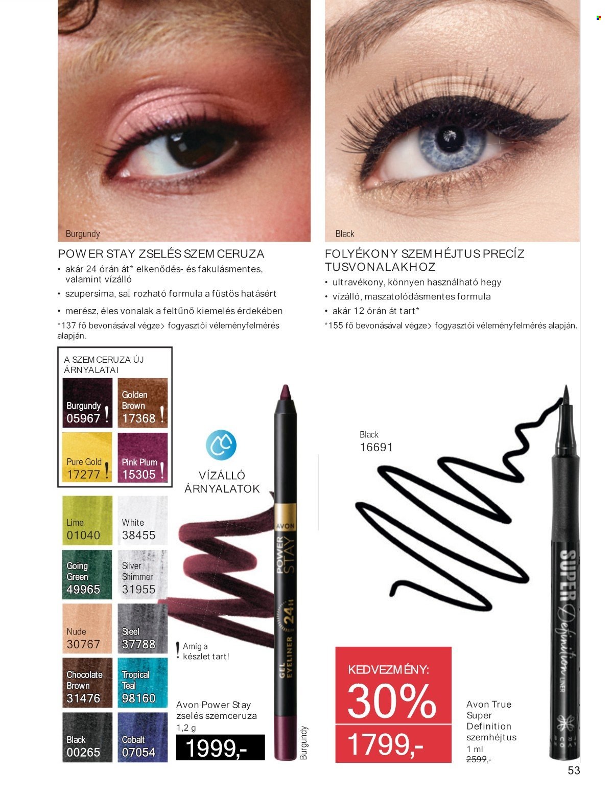Avon akciós újság érvényes:  - 2025.05.01 - 2025.05.31. 53. oldal