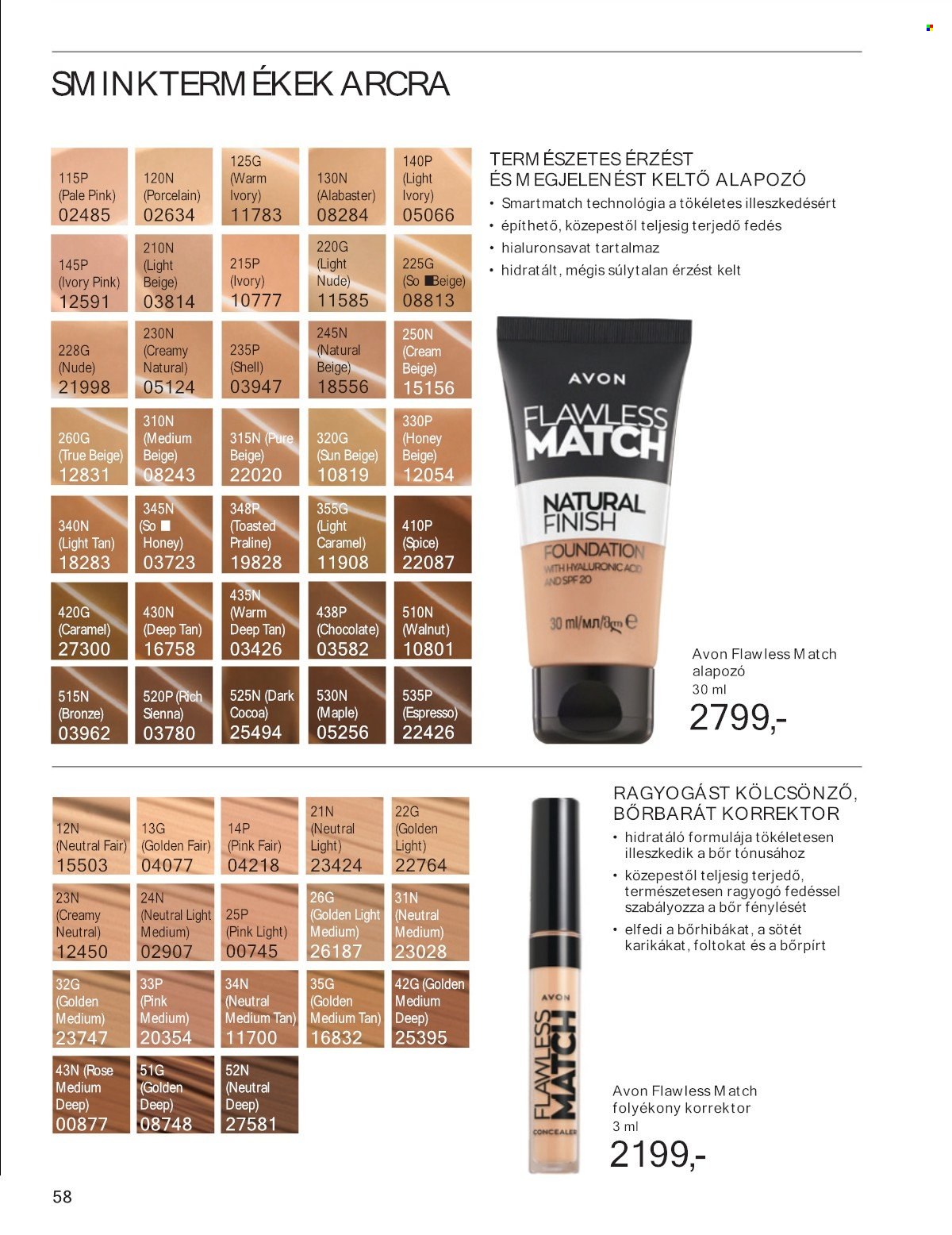 Avon akciós újság érvényes:  - 2025.05.01 - 2025.05.31. 58. oldal