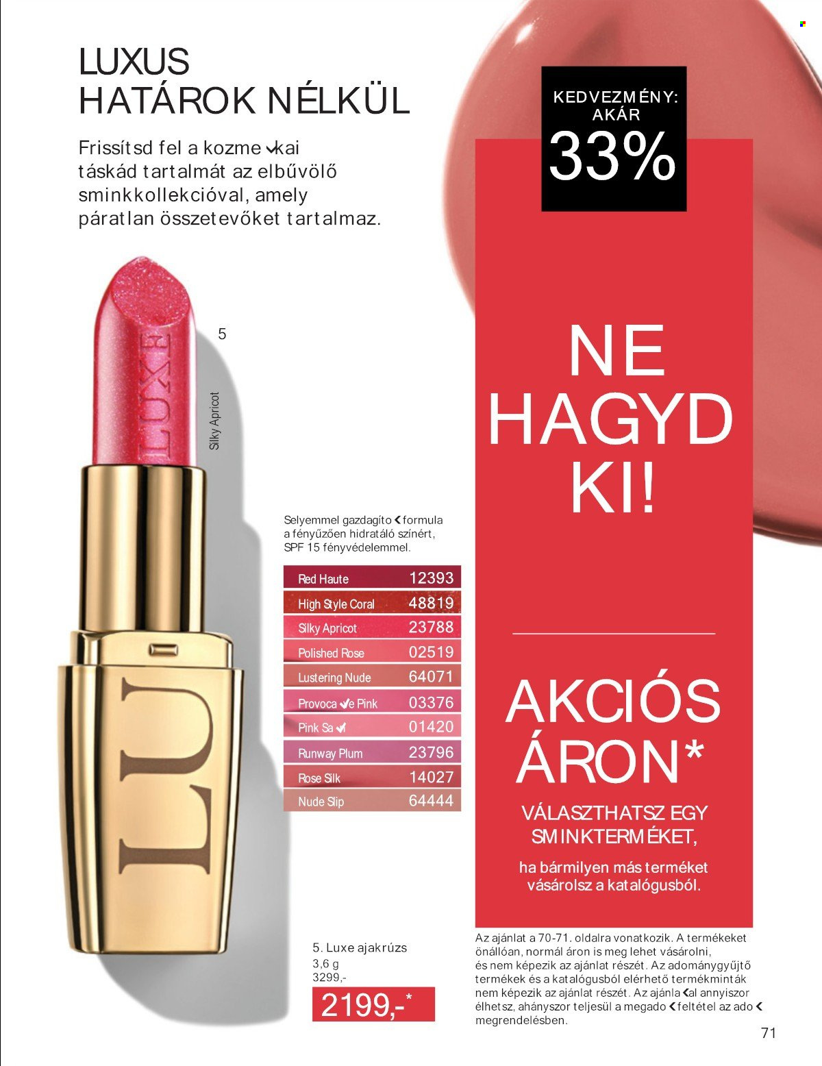 Avon akciós újság érvényes:  - 2025.05.01 - 2025.05.31. 71. oldal