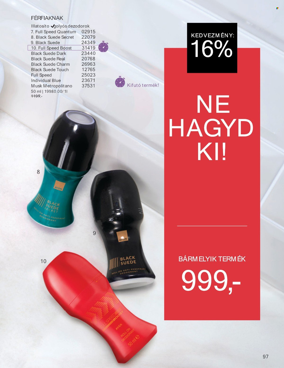 Avon akciós újság érvényes:  - 2025.05.01 - 2025.05.31. 97. oldal