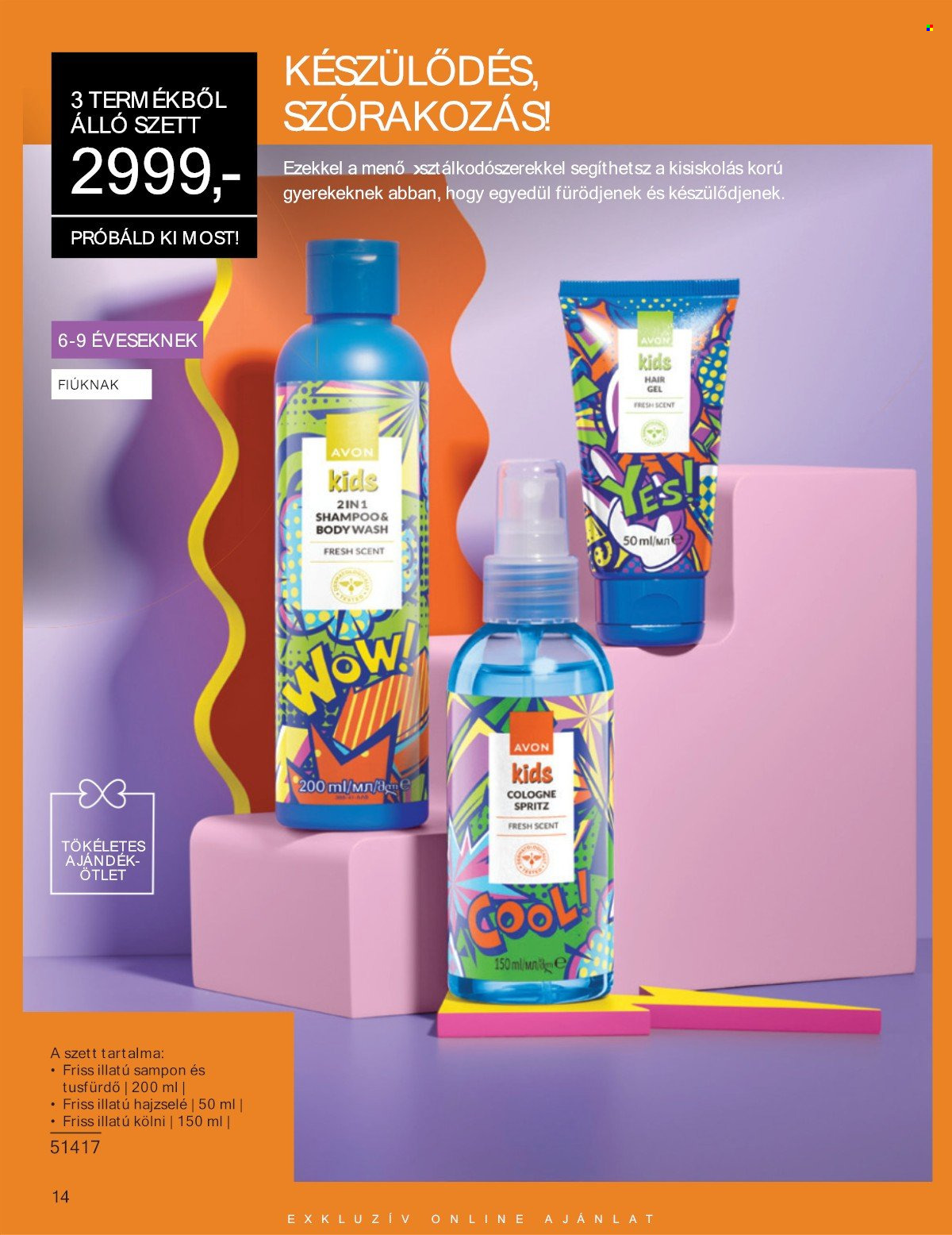 Avon akciós újság érvényes:  - 2025.05.01 - 2025.05.31. 14. oldal