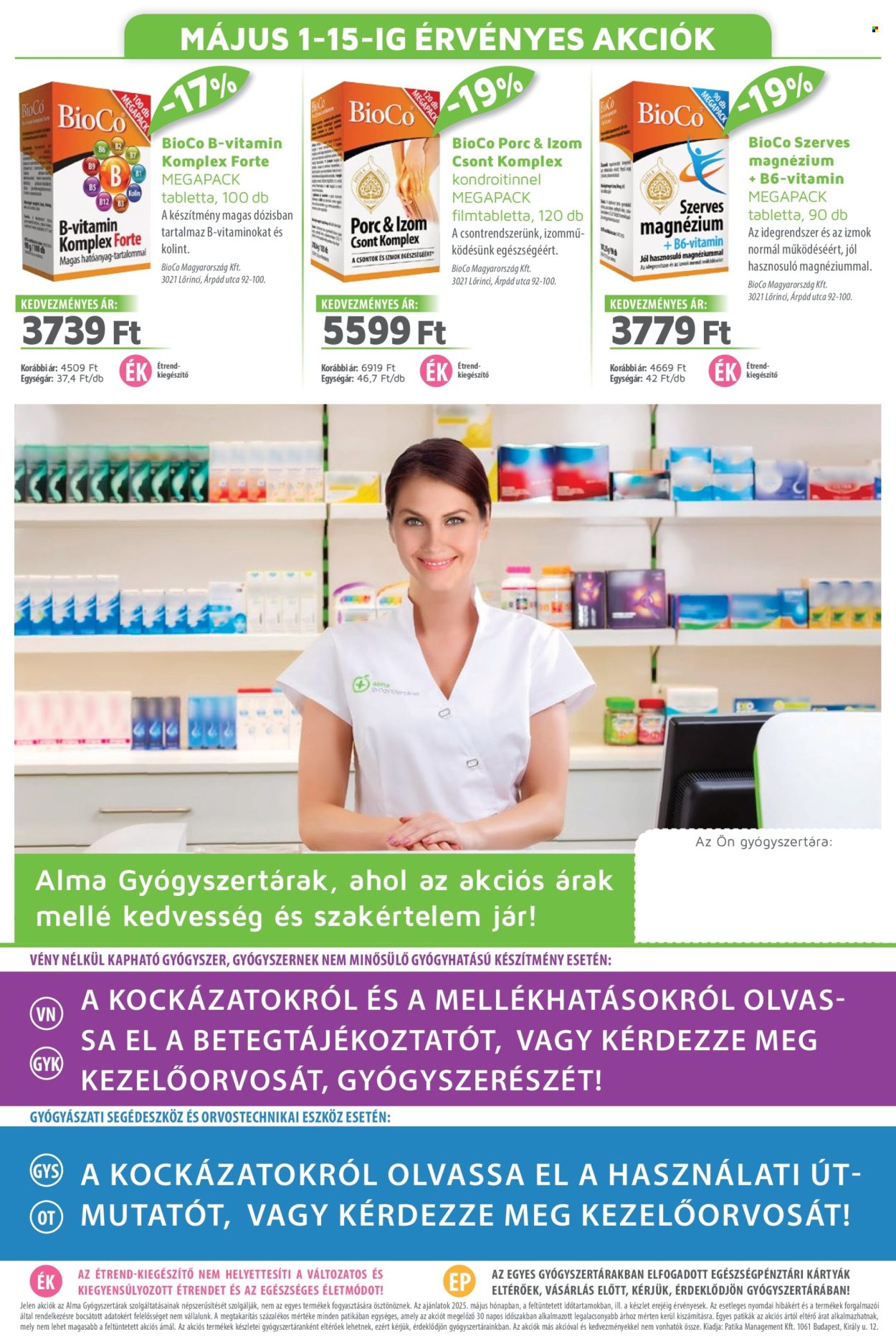 Alma Gyógyszertárak akciós újság érvényes:  - 2025.05.01 - 2025.05.31. 20. oldal