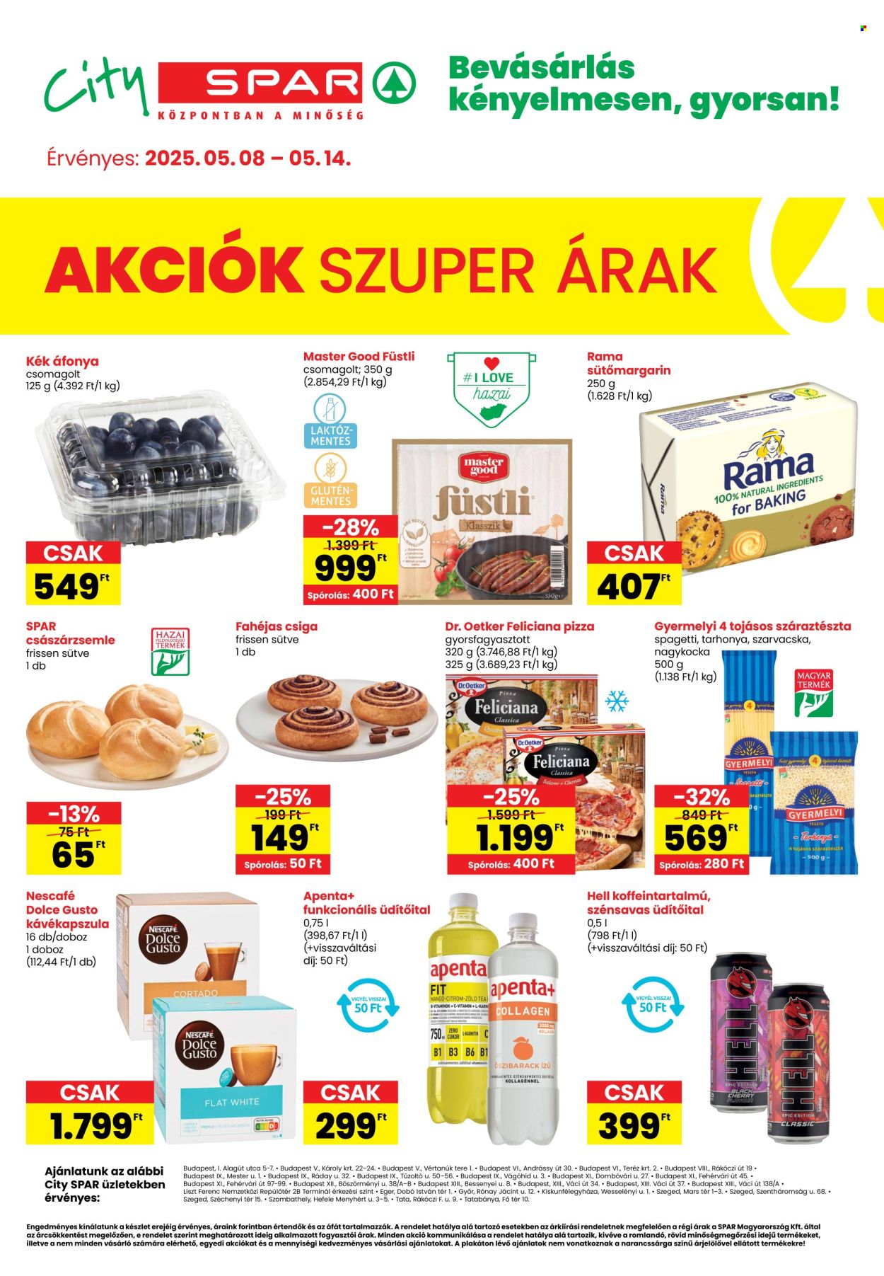 City SPAR akciós újság érvényes:  - 2025.05.08 - 2025.05.14. 1. oldal