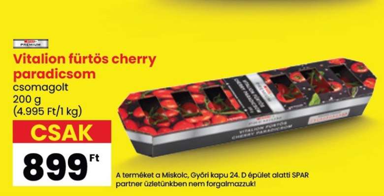 Vitalion fürtös cherry paradicsom