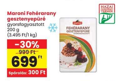 Maroni Fehérarany gesztenyepüré