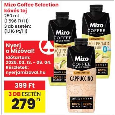 Mizo Coffee Selection kávés tej