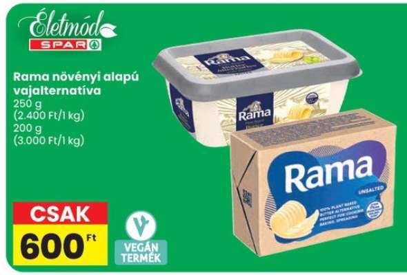 RAMA Növényi alapú vajalternatíva